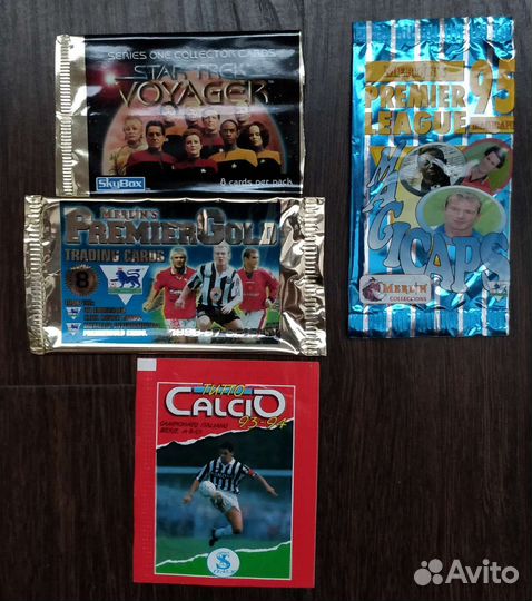 Обёртки от футбольных карточек