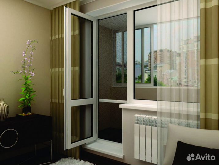 Выход на балкон с завода