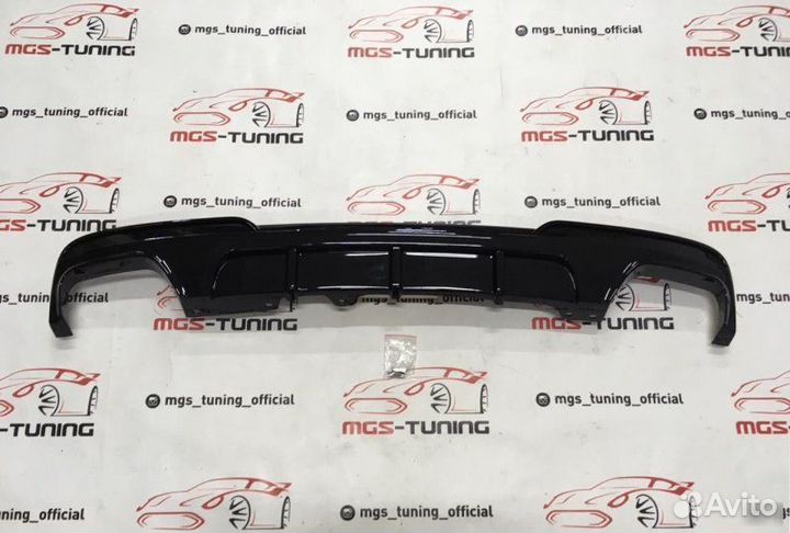Диффузор BMW F10 M-Performance черный глянец