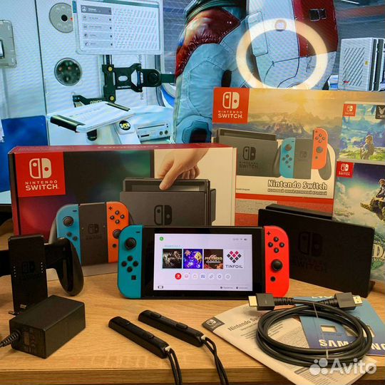 Чип Nintendo Switch Прошитая+128 samsung