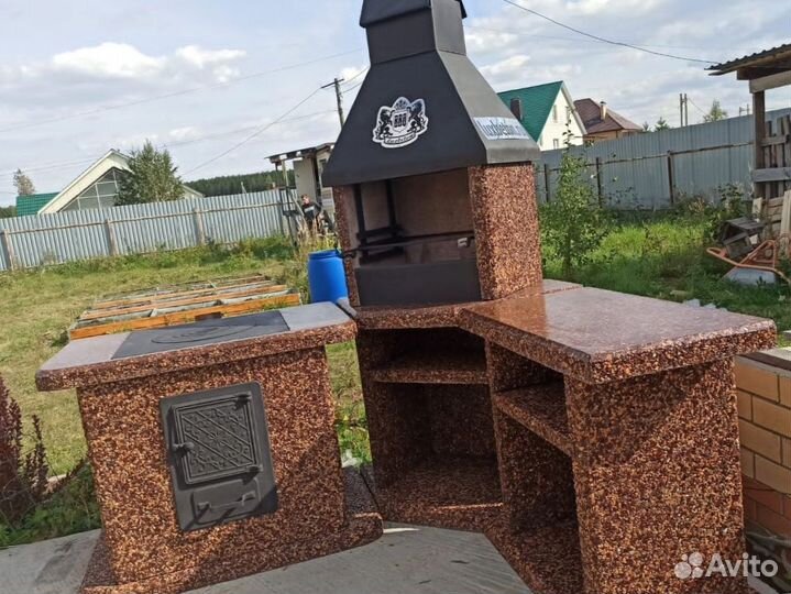 Модульные печи барбекю, печи под казан