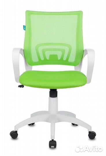 Кресло компьютерное Бюрократ белый пластик