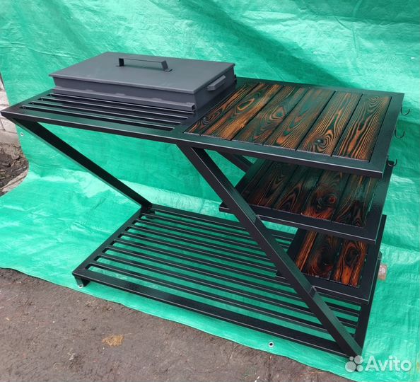 Мангал с крышкой