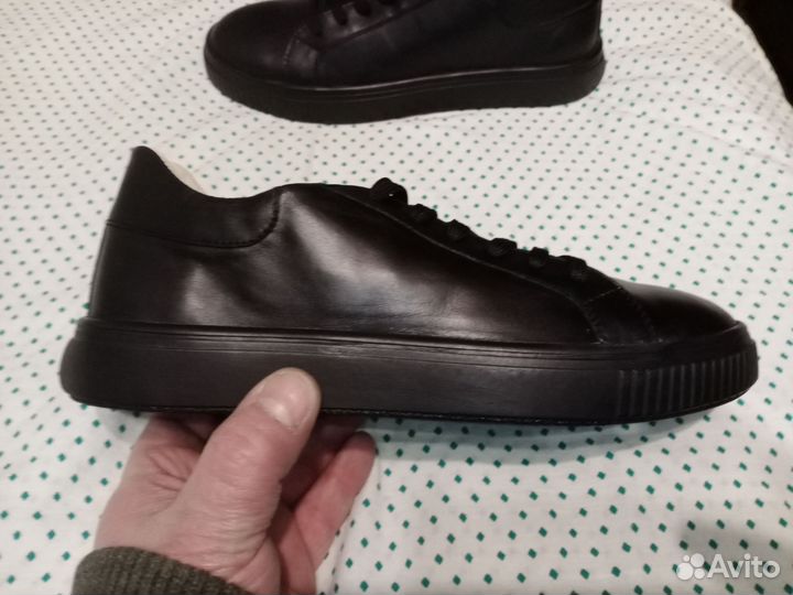 Кеды унисекс натуральная кожа новые