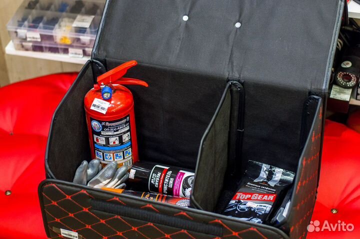 Автомобильный органайзер Black Red L
