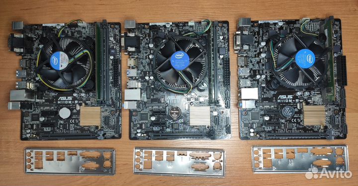 Комплект Asus H110M-R + I3-6100 + 4gb
