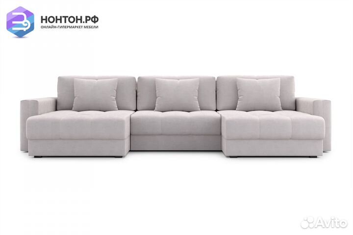 Диван п-образный тик-так Монарх М1O2 бежевый