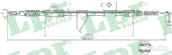 C0514B Трос ручного тормоза nissan terrano II 9