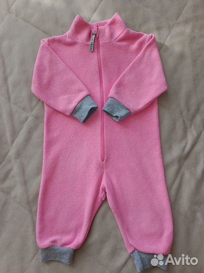 Флисовый комбинезон и два костюма девочки 74 80