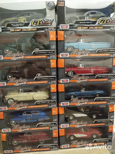 Модель 1:24, новые, Maisto и MotorMax