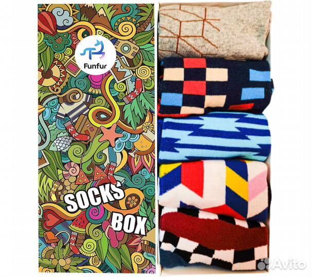 Носки мужские Funfur Shards в наборе 5 пар