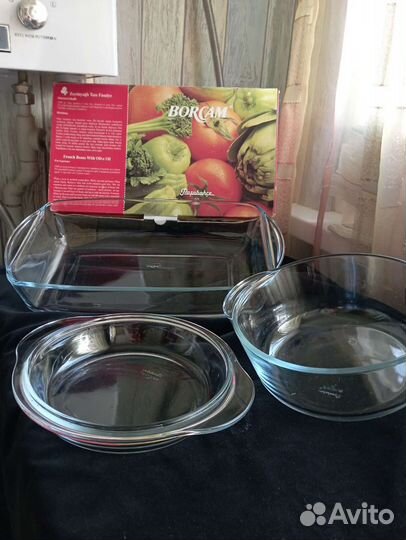 Набор посуды из жаропрочного стекла
