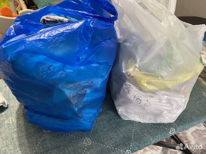 2 пакета вещей 0-3мес