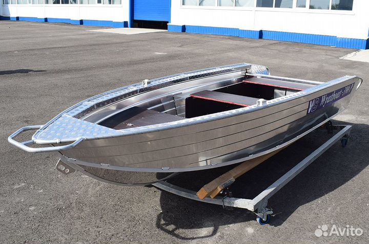 Новая моторная лодка Wyatboat 390Р алюминиевая