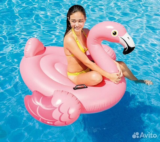 Надувной плот Intex «Розовый фламинго» 57558