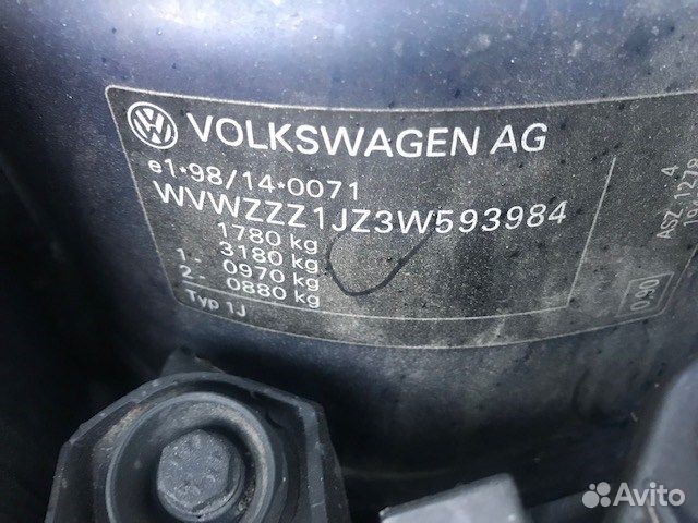 Разбор на запчасти Volkswagen Golf 4