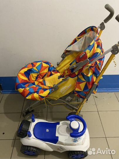 Коляска прогулка машинка