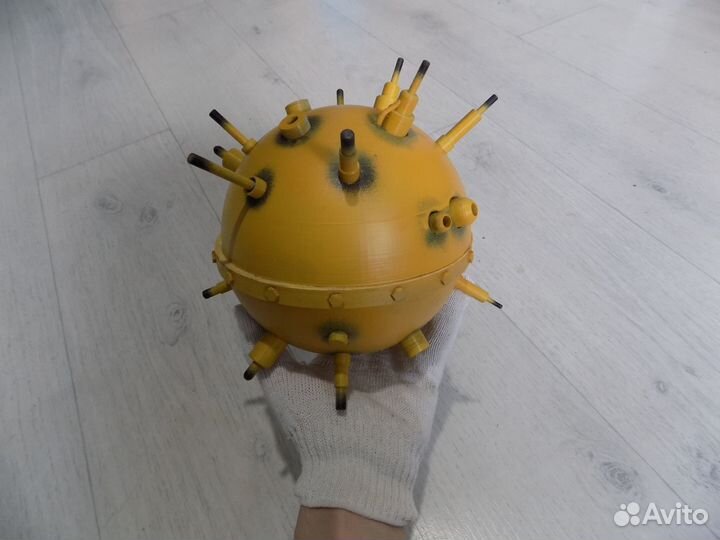 Пластиковые макеты мины и бомб из игры Warhammer