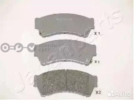 Japanparts PA346AF Колодки тормозные передние mazd