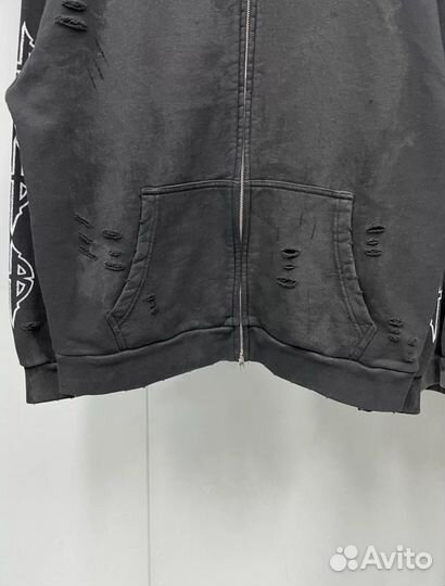 Balenciaga Moon Paris Zip Up Hoodie