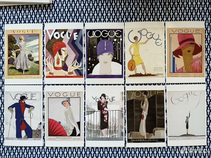 Открытки: обложки журнала Vogue 1890е-2011е гг