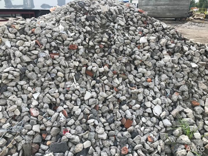 Щебень вторичный, песок