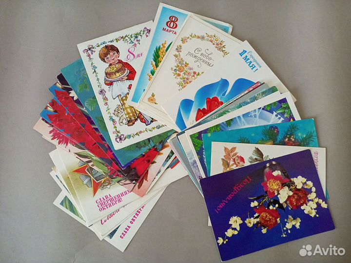 Открытки СССР чистые винтаж