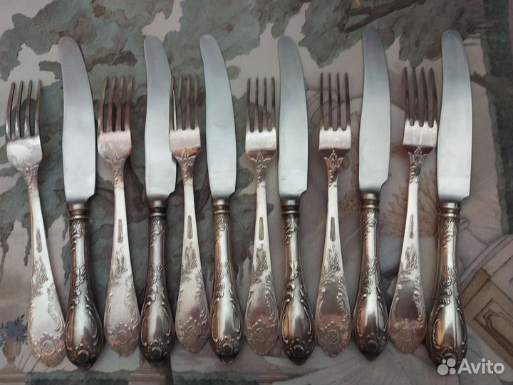 Набор столовых приборов мельхиор СССР зиш Классик