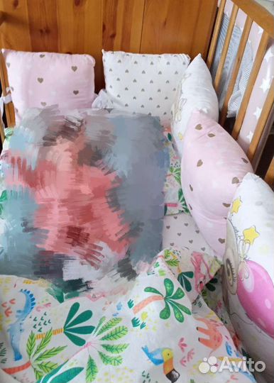 Бортики в детскую кроватку бу