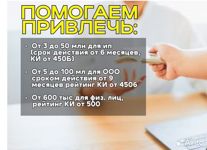 Помощь в получении кредита для ИП и ООО