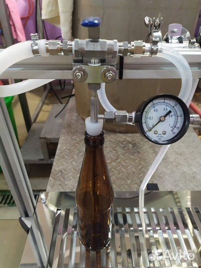 Комплект для розлива пива в стекло