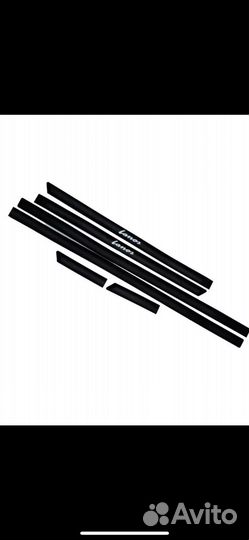 Молдинги дверей lanos резиновые