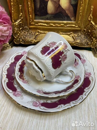 Старинное чайное трио Mitterteich Германия