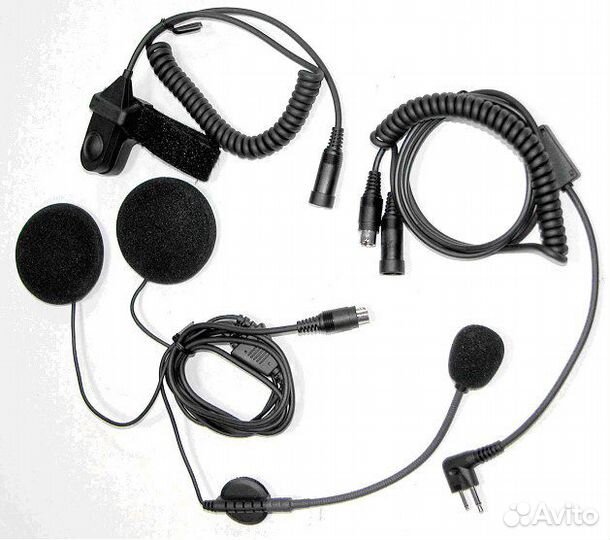 Гарнитура для рации NEW с динамиком под шлем