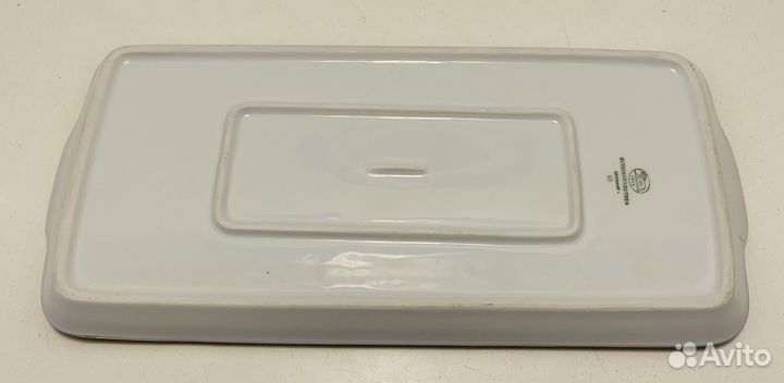 Блюдо прямоугольное Hutschenreuther фарфор Кобальт