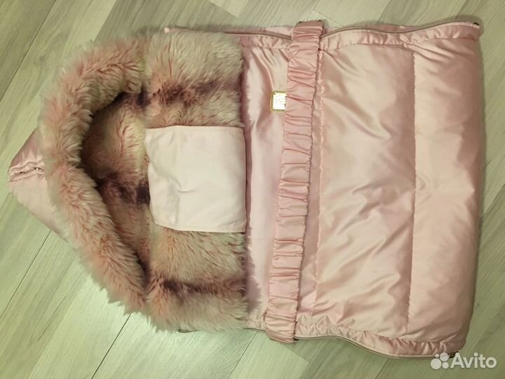 Конверт choupette на пуху с мехом