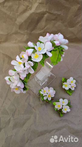 Ободок цветы яблони / ободок сакура