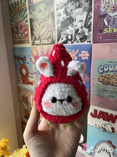 Шапка с ушками и зайчик