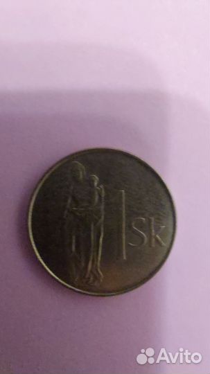1 крона 2002 год Словакия