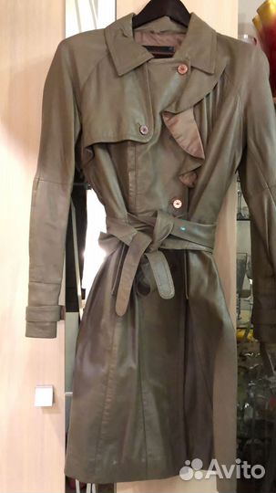 Кожаный плащ