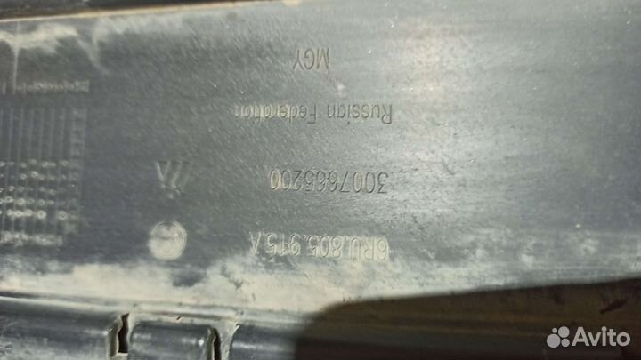 Юбка переднего бампера Volkswagen polo