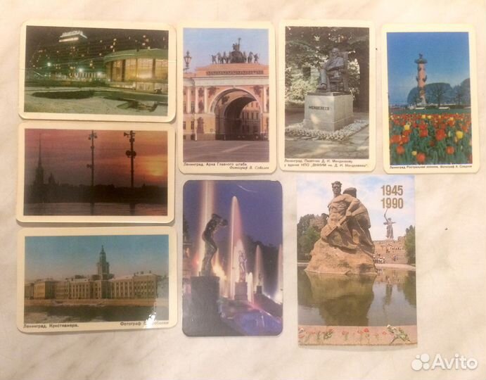 Календарики карманные СССР и Россия 1980-2014 г