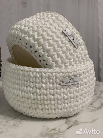 Набор корзинок для хранения. Интерьерные корзины