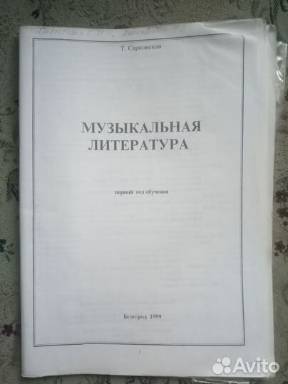 Музыкальная литература