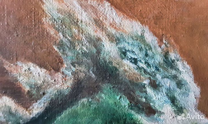 Картина маслом на холсте море