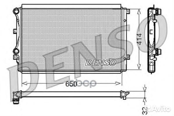 Радиатор охлаждения двигателя skoda yeti (5L) D