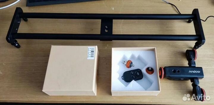 Тележка Andoer Dolly и слайдер для видео