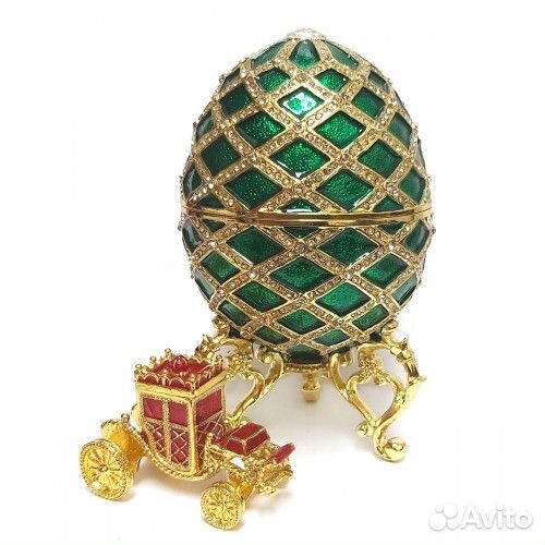 Яйцо-шкатулка для украшений в стиле Фаберже