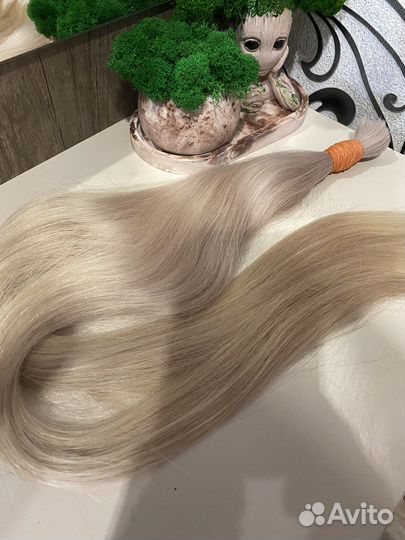 Натуральные волосы для наращивания блонд