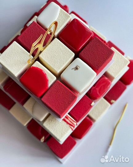 Торт кубики,торт кубик муссовый